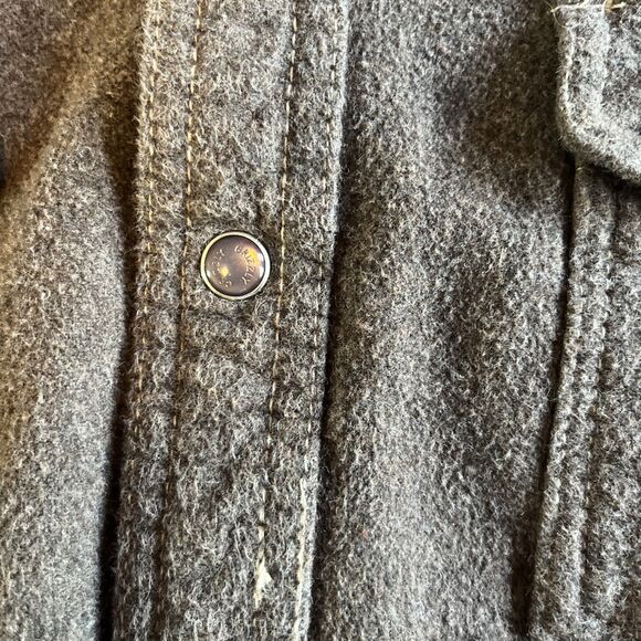 Dakota Grizzly Men’s L Shirt Brown Western Pearl Snaps 100% Cotton Workwear Farm - Picture 5 of 10